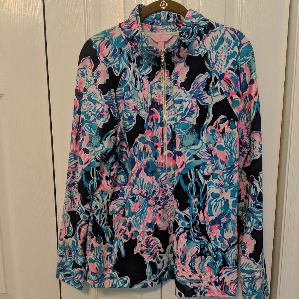 Lily Pulitzer 3/4 zip sweatshirt